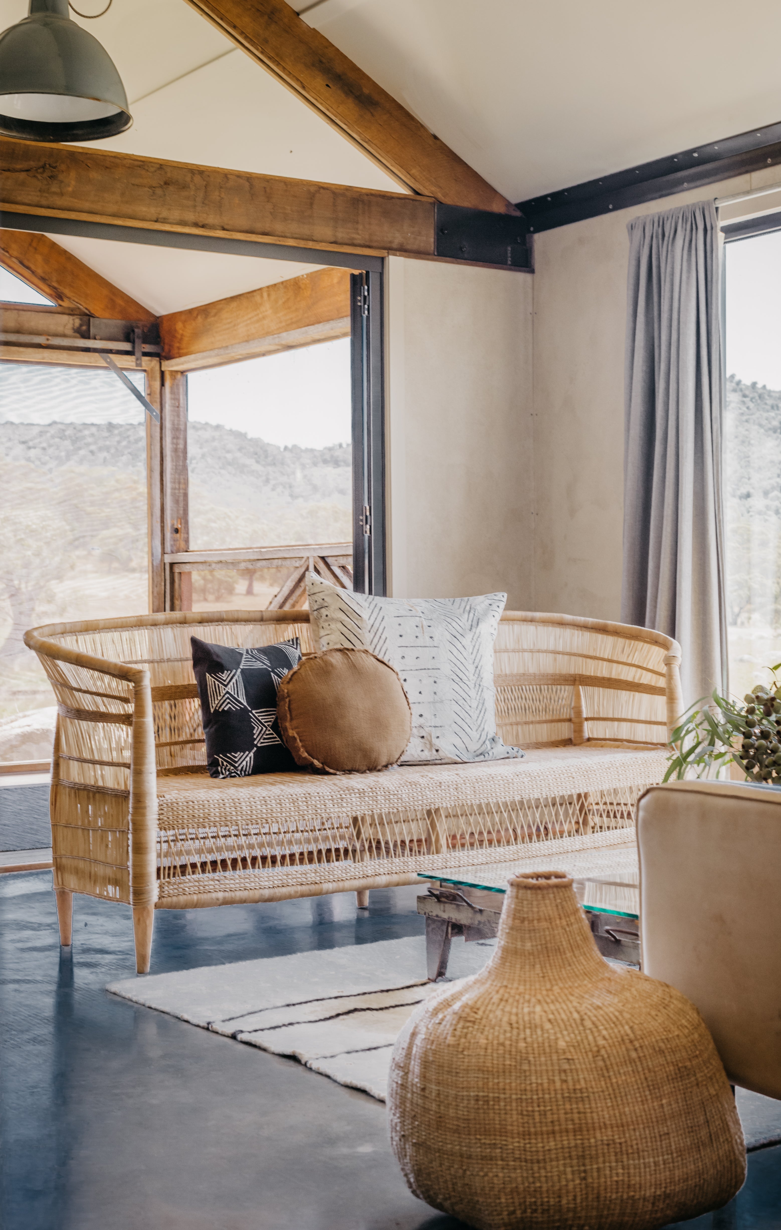 Traditional 4-seater Malawi Cane Chair