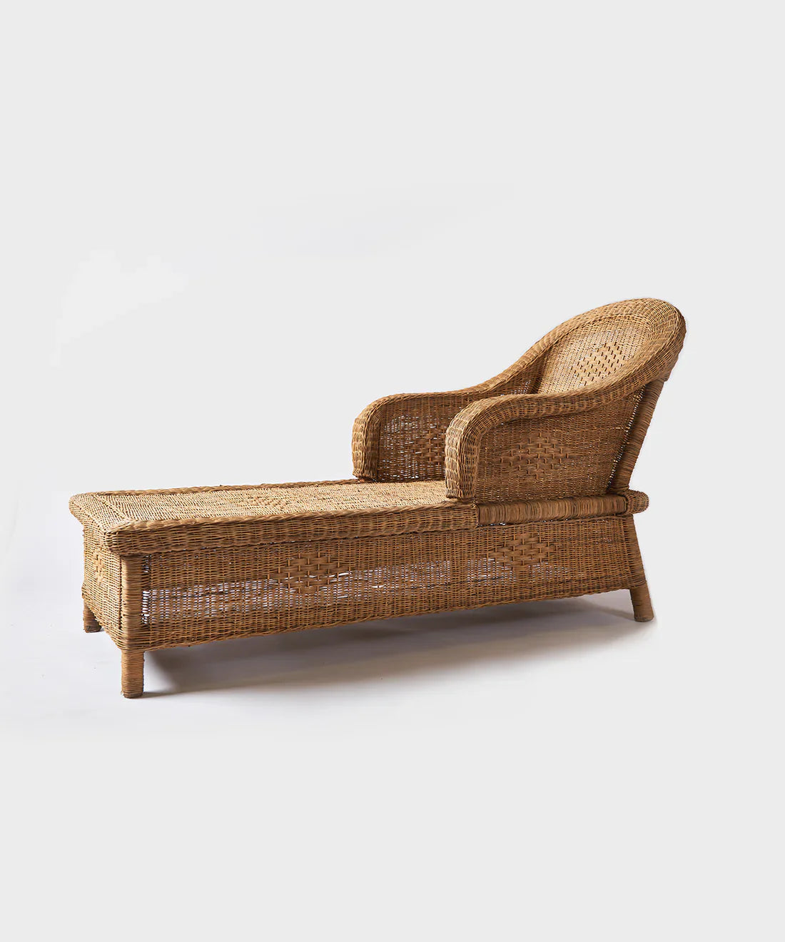 Classic Woven Cane Lounger