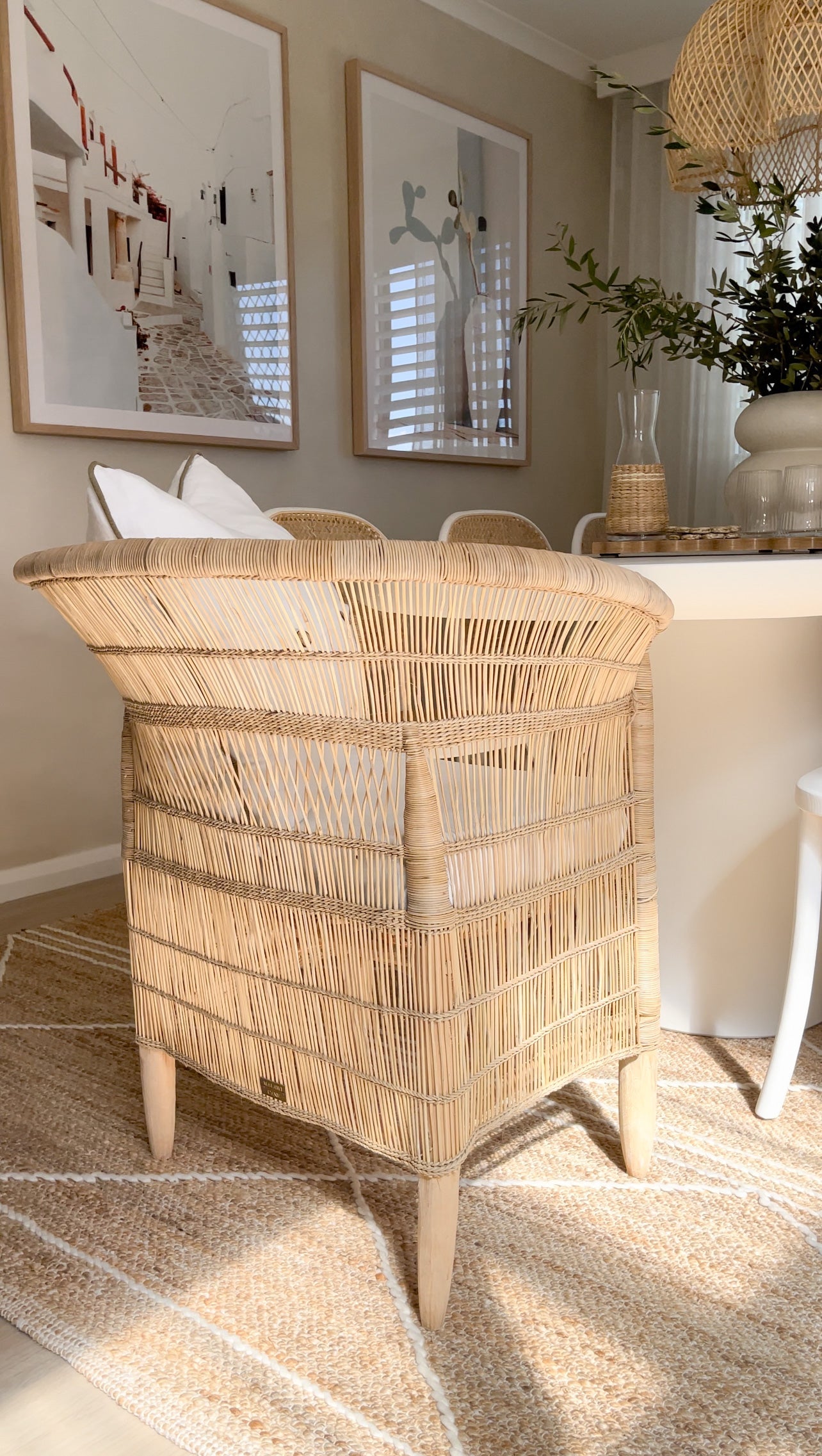 Traditional 1-seater Malawi Cane Chair