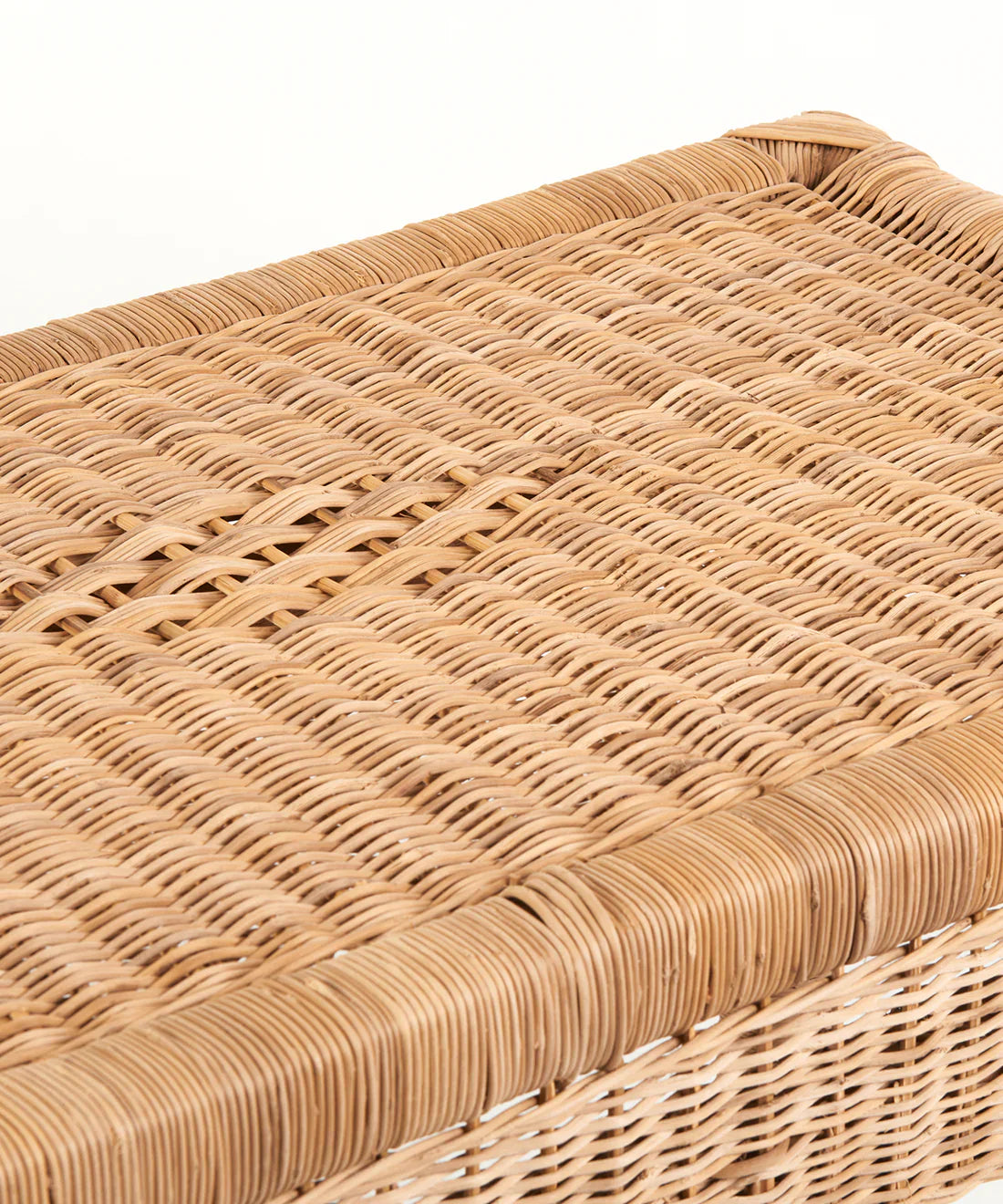 Classic Woven Cane Console Table