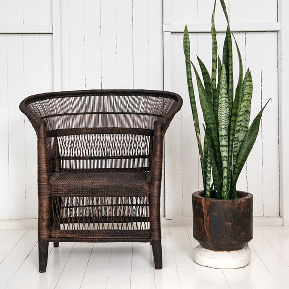 Traditional 1-seater Malawi Cane Chair