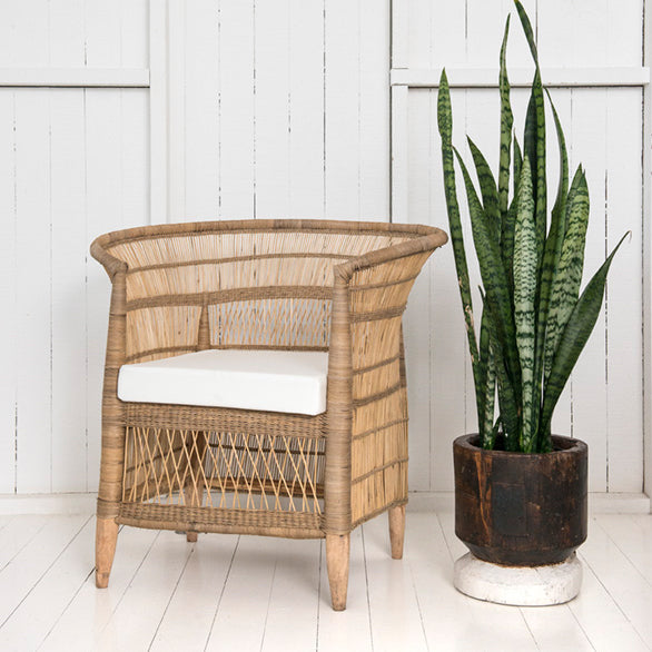 cushion traditional single white