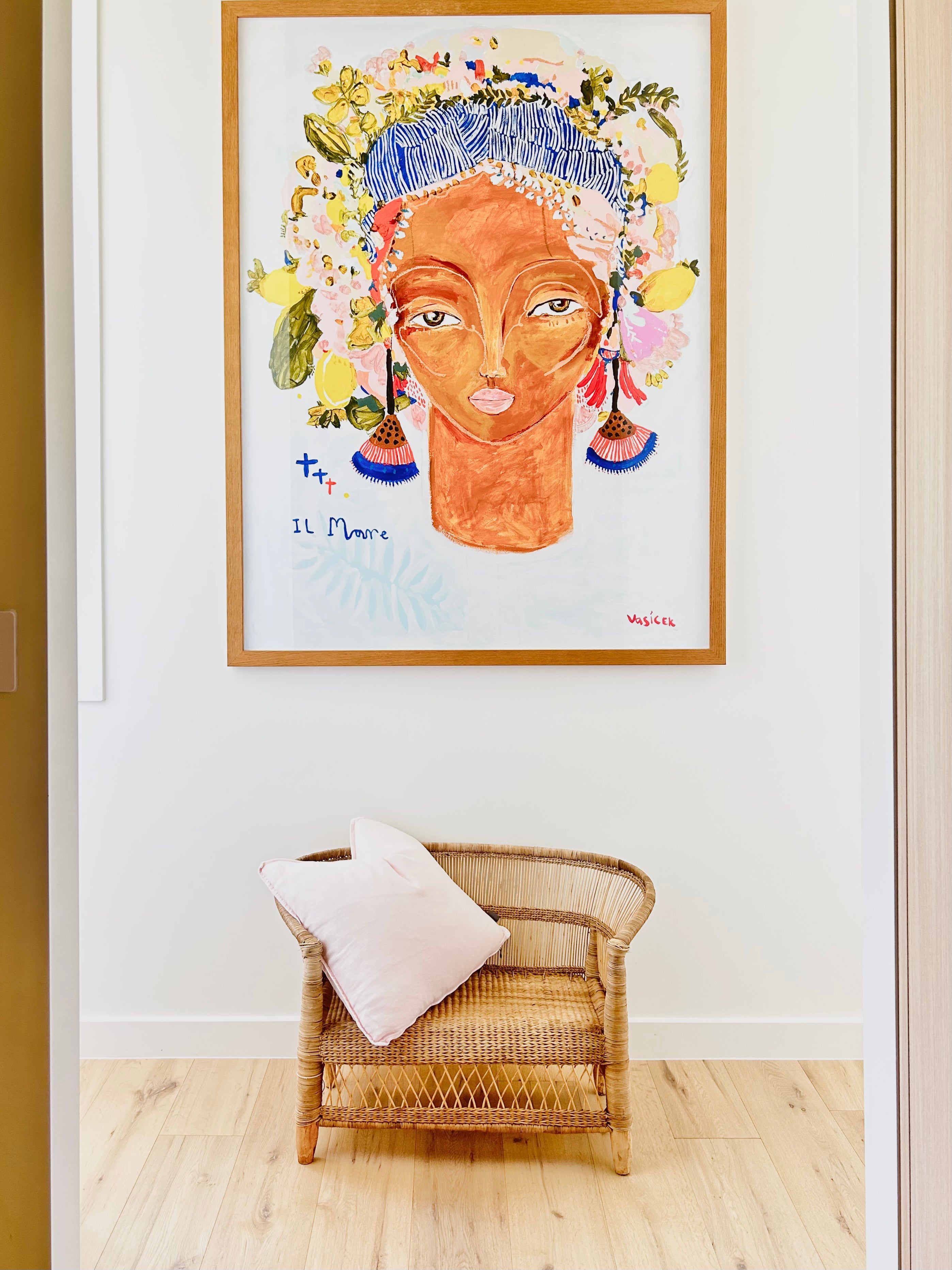 Traditional Children's 2-seater Malawi Cane Chair