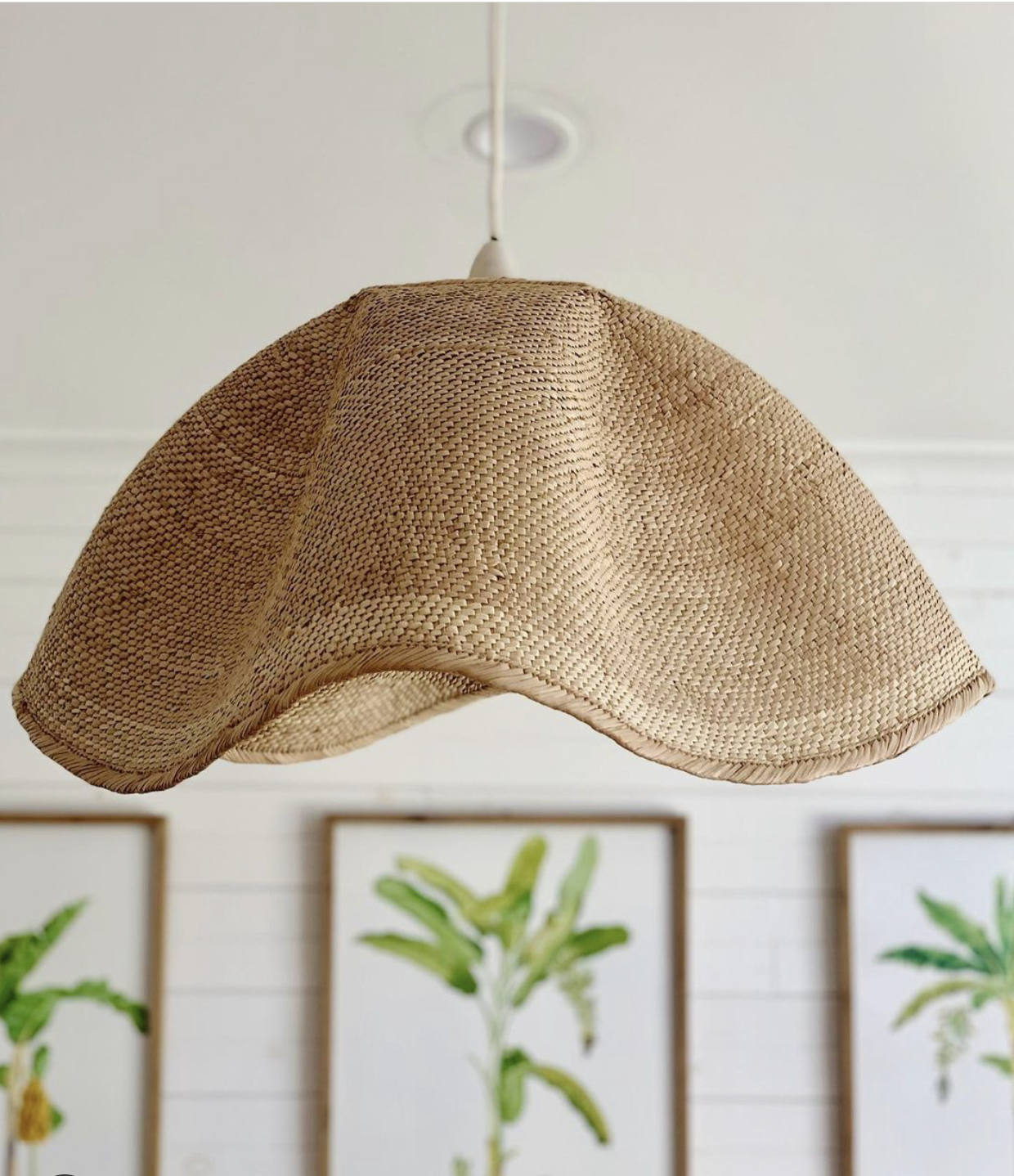 Dancing Woven Basket Pendant Light