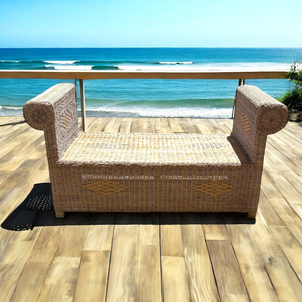 Ottoman l Woven Chaise Lounge
