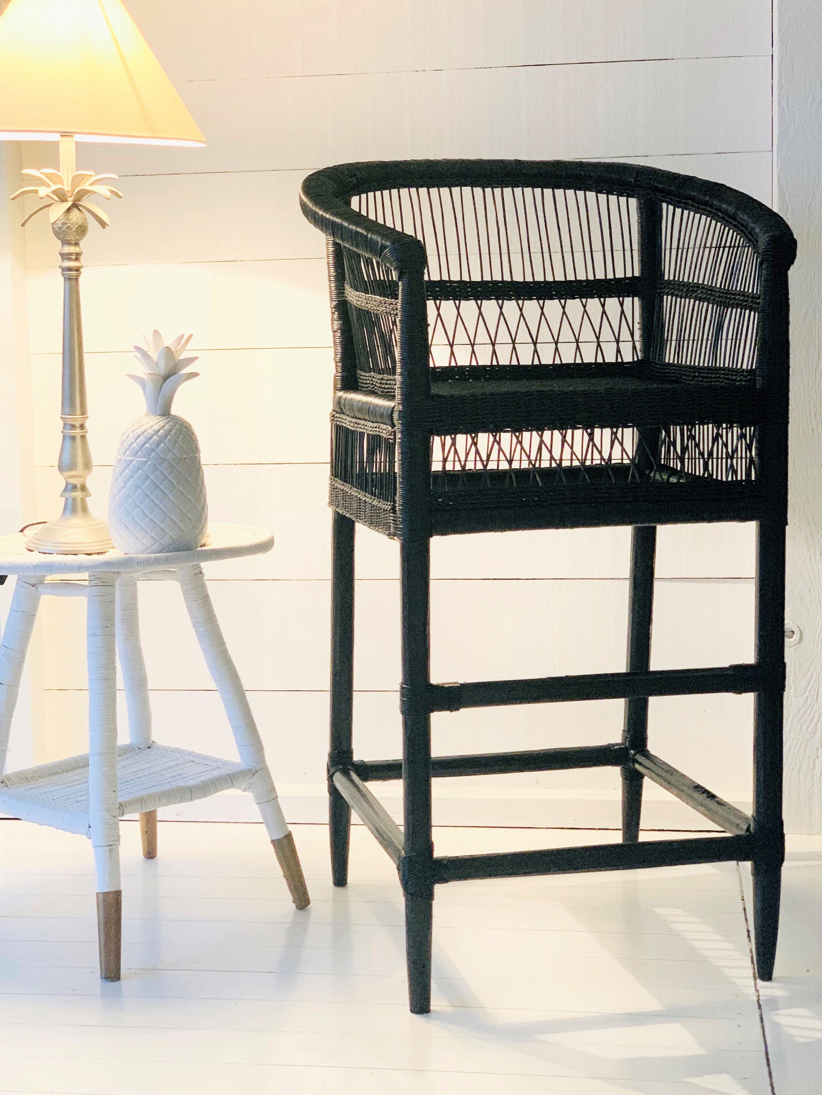 traditional counter / bar stool black
